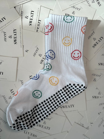 'Smile Through the Pain' Crew Socks - Hollow