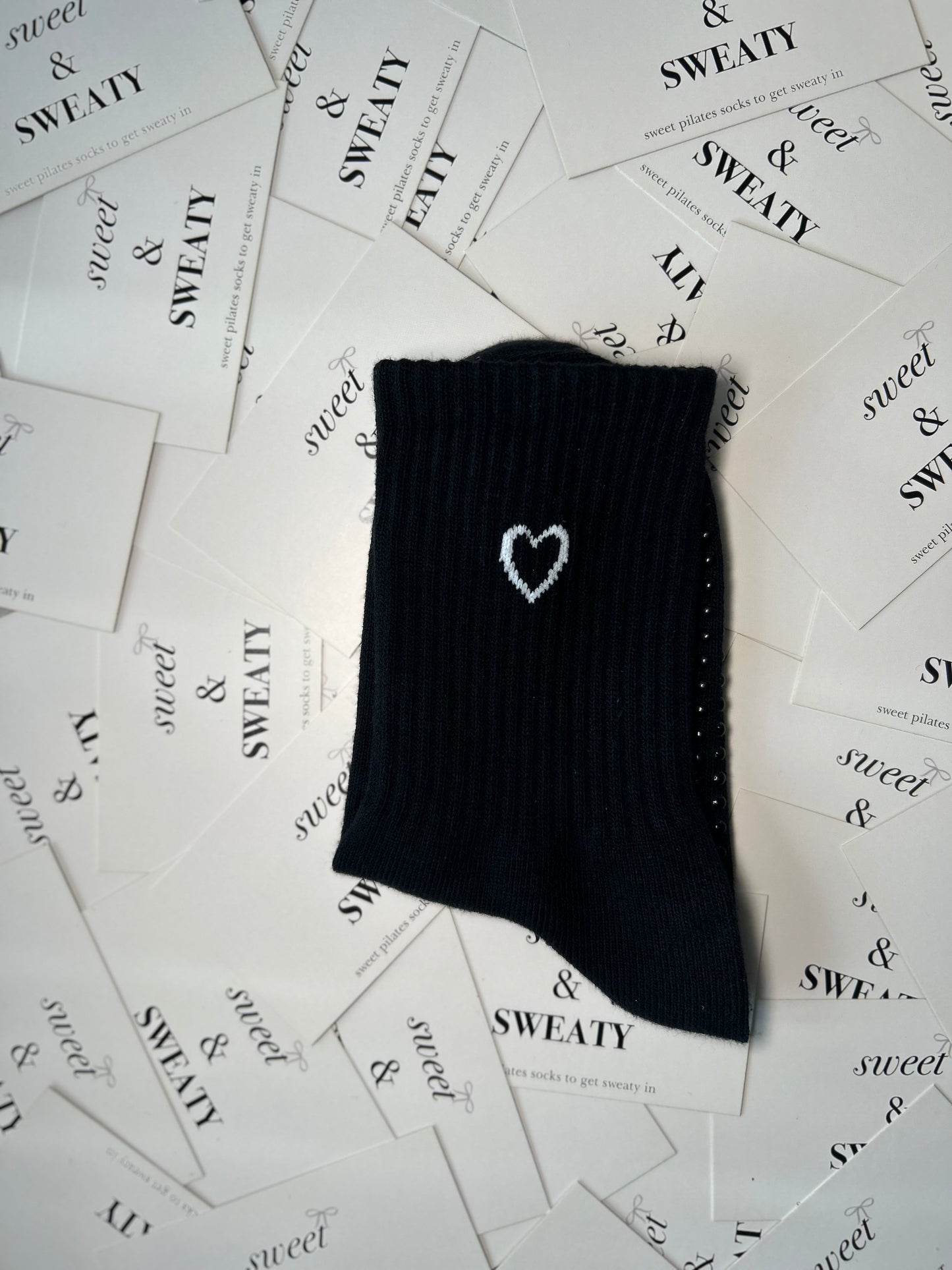 'Love on Top' Crew Socks - Black