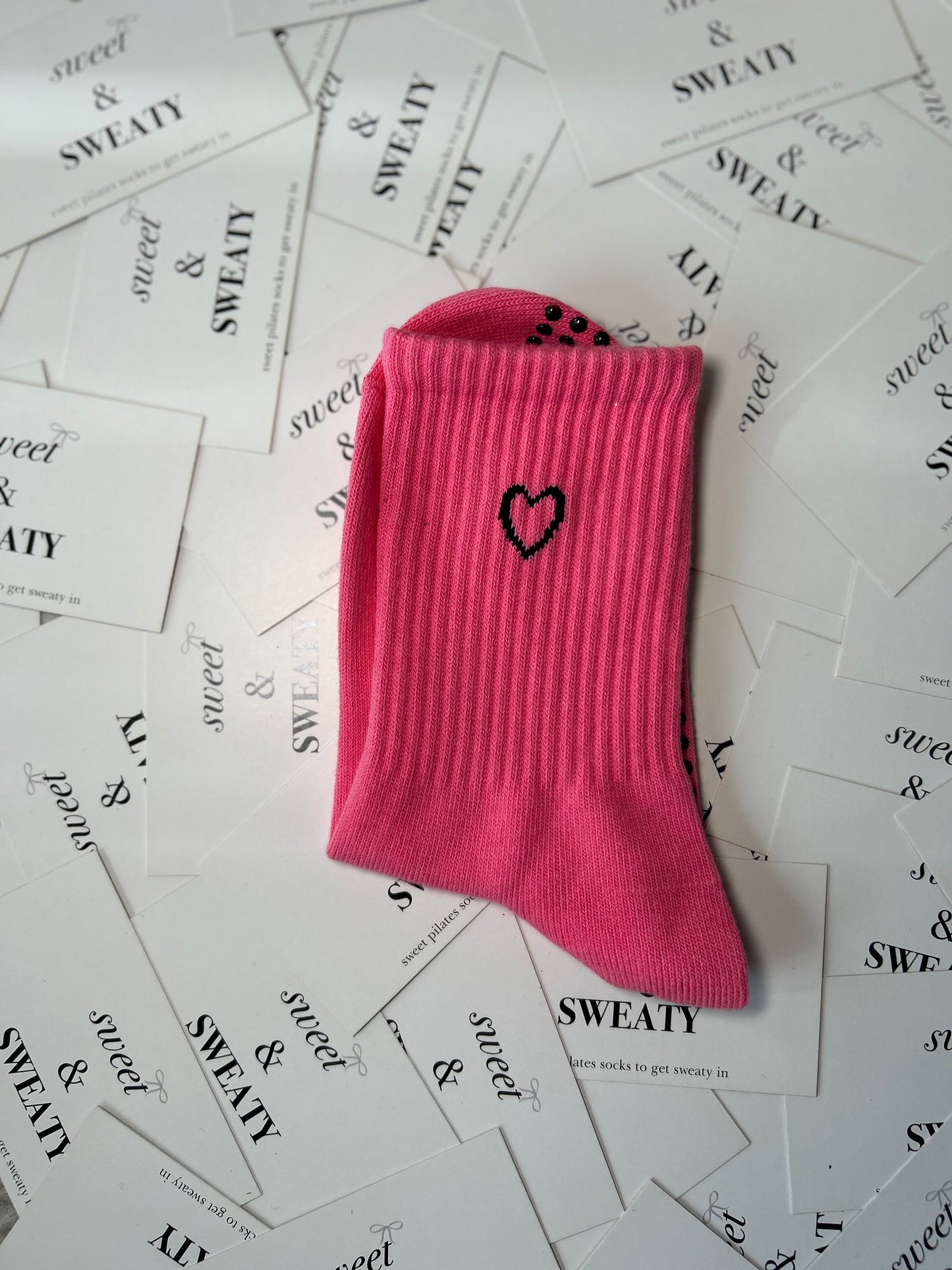 'Love on Top' Crew Socks - Pink