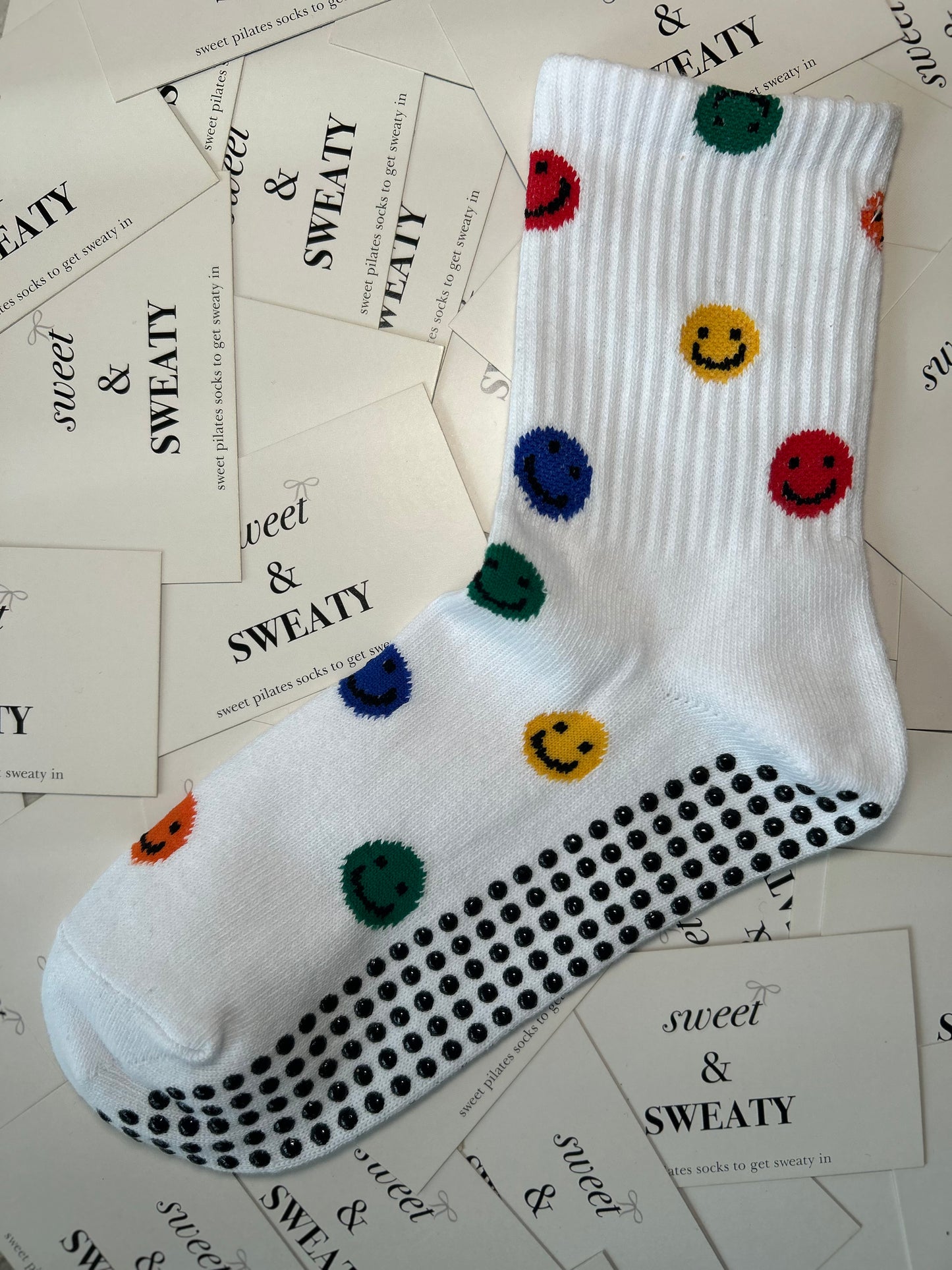 'Smile Through the Pain' Crew Socks - Filled