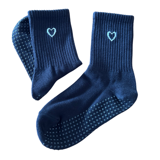 'Love on Top' Crew Socks - Black